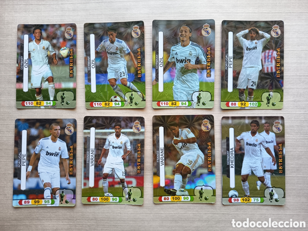 Colecionismo Cromos antigos: LOTE 16 CROMOS CARDS ESTRELLA REAL MADRID CIMA DE LA LIGA 2011-12 2011 2012