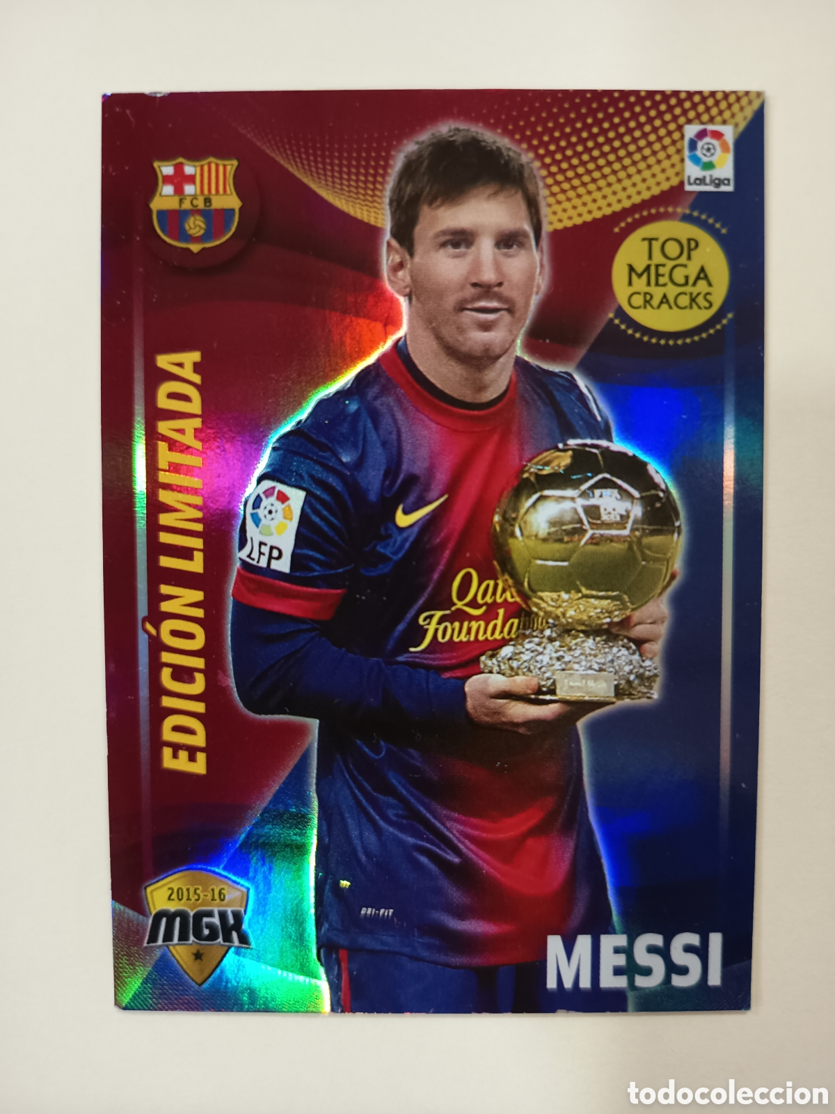 Colecionismo Cromos antigos: MESSI 72 B 72B TOP MEGA CRACKS EDICI&Oacute;N LIMITADA MEGACRACKS PANINI 2015-16 2015 2016