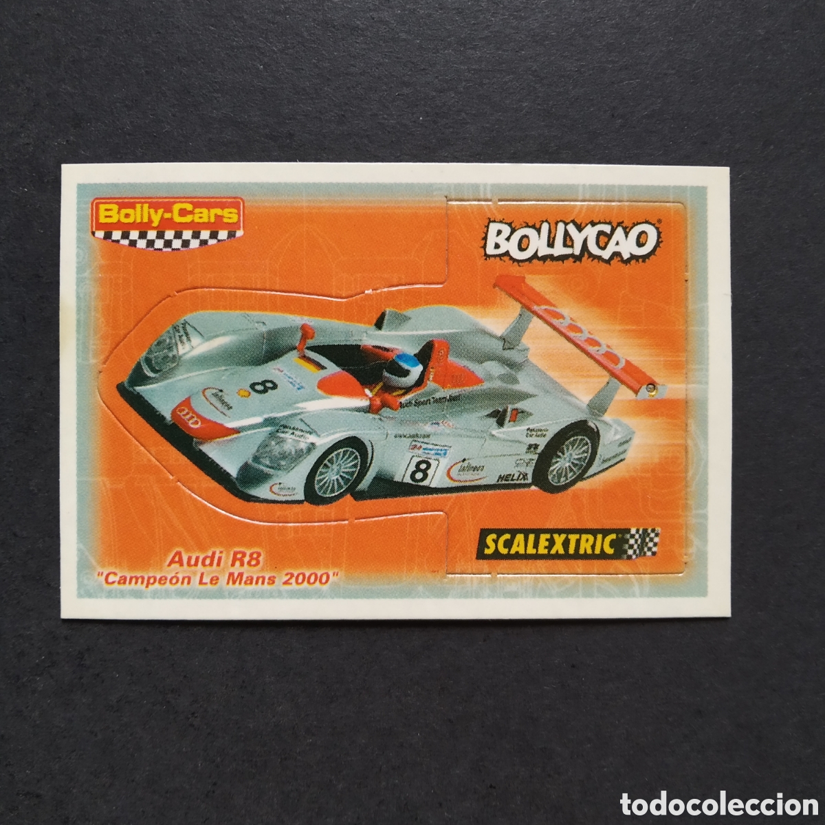 Collectionnisme Cartes &agrave; collectionner anciennes: CROMO - AUDI R8 &rdquo;CAMPEO&Oacute;N LE MANS 2000&rdquo; - BOLLY-CARS - BOLLYCAO / SCALEXTRIC - A&Ntilde;O 2001