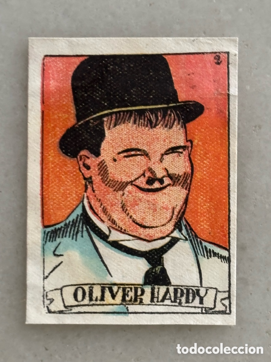 Colecionismo Cromos antigos: Cromo, &Oacute;liver Hardy, el gordo y el flaco &aacute;lbum cultura 1939