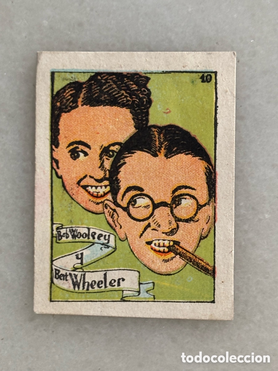 Colecionismo Cromos antigos: Cromo Bob Woolsey y Bet Wheeler