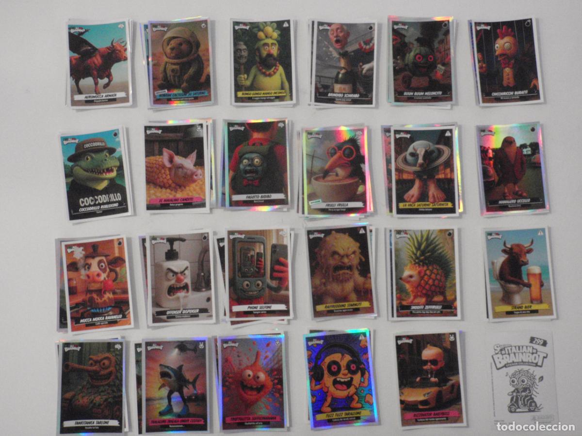 Coleccionismo cromos antiguos: LOTE 86 stickers cromos diferentes SKIFIDOL ITALIAN BRAINROT de PANINI a&ntilde;o 2025