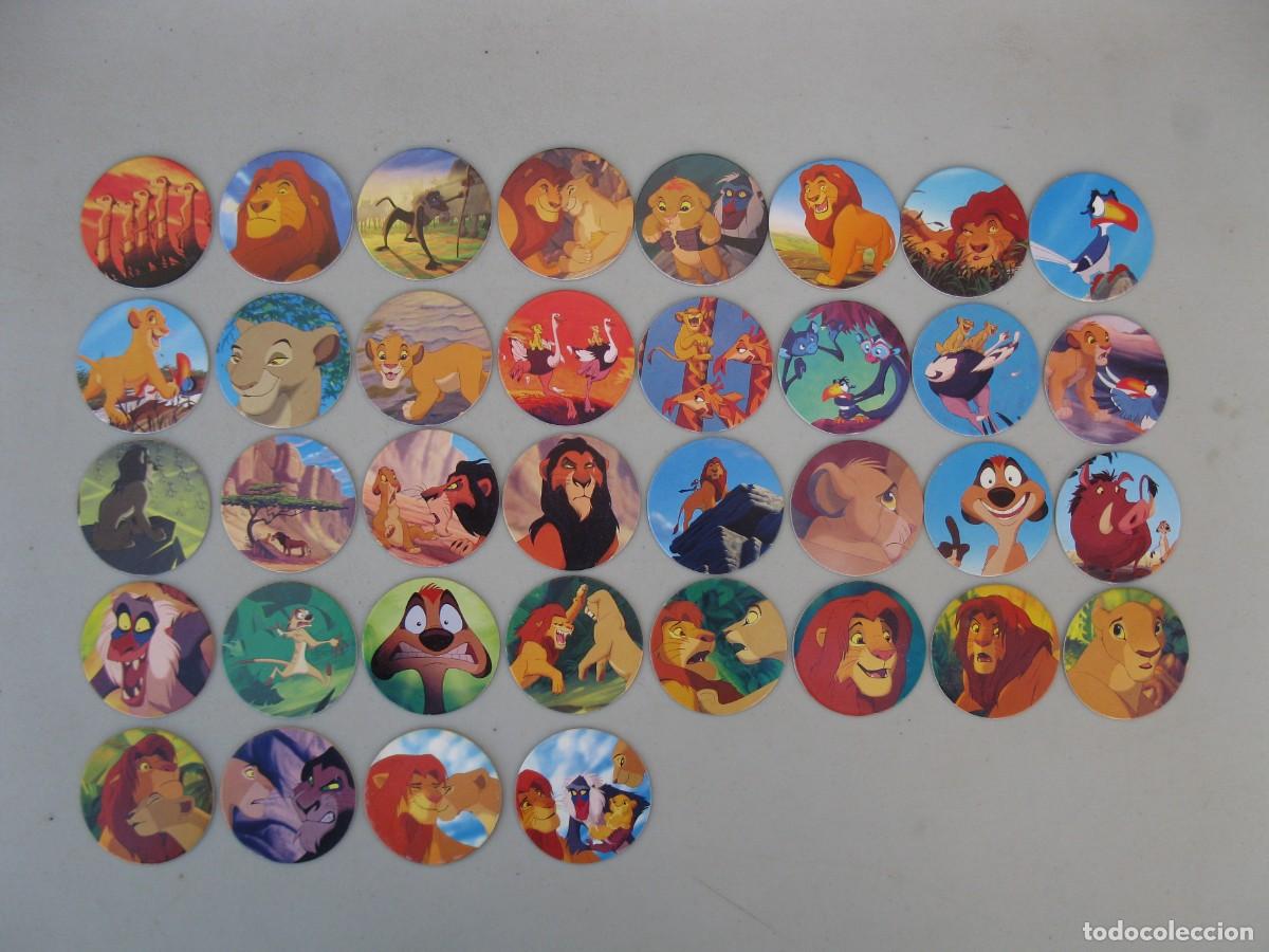Coleccionismo cromos antiguos: CAPS - TAZOS - EL REY LE&Oacute;N - 36 CAPS - COLECCI&Oacute;N COMPLETA - PANINI.