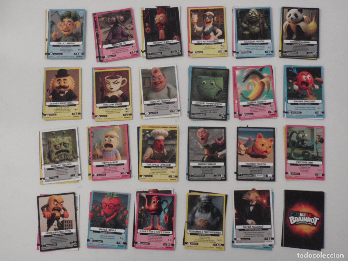 Coleccionismo cromos antiguos: LOTE 93 cromos diferentes SKIFIDOL ITALIAN BRAINROT. Trading Cards PANINI a&ntilde;o 2025