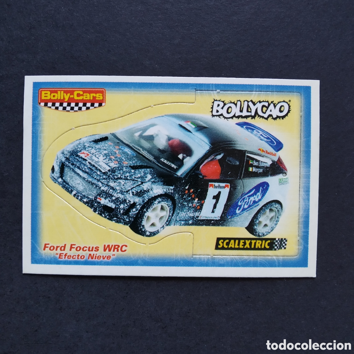 Coleccionismo cromos antiguos: CROMO - FORD FOCUS WRC &rdquo;EFECTO NIEVE&rdquo; - BOLLY-CARS - BOLLYCAO / SCALEXTRIC - A&Ntilde;O 2001