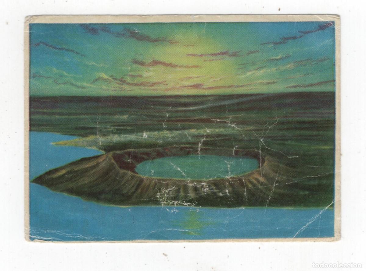 Coleccionismo cromos antiguos: TORTOSA CHOCOLATES C.R.E.O. ANTIGUO CROMO N&ordm; 115 VOLCAN CABEZA DE DIAMANTE ALBUM N&ordm; 1 VER DOS CARAS