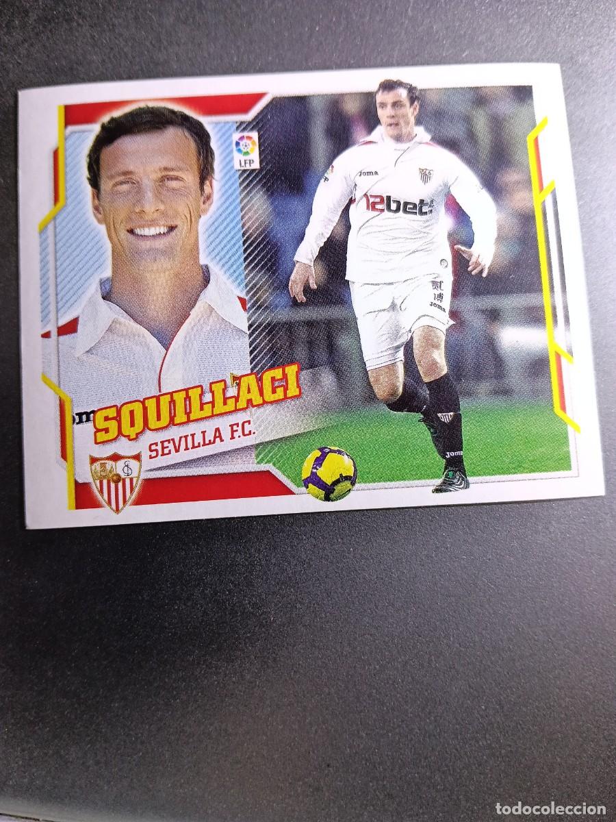 Coleccionismo cromos antiguos: CROMO SQUILLACI 5 SEVILLA BAJA LIGA 2010 2011 10 11 ESTE PANINI NUNCA PEGADO