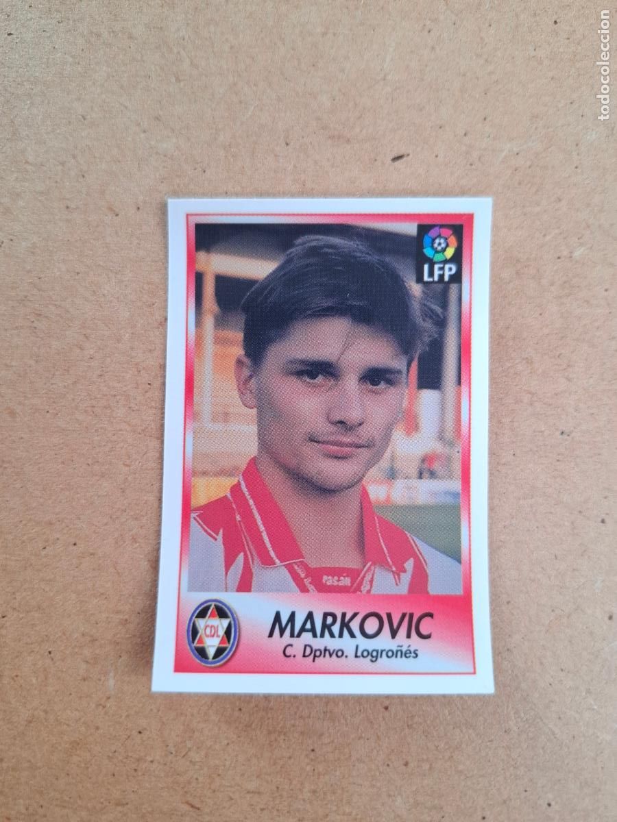 Collezionismo Figurine antiche: BOLLYCAO 96 97 1996 1997 - 141 MARKOVIC - CD. LOGRO&Ntilde;ES ( TRASERA TE PRESENTA F&Uacute;TBOL ) NUNCA PEGADO