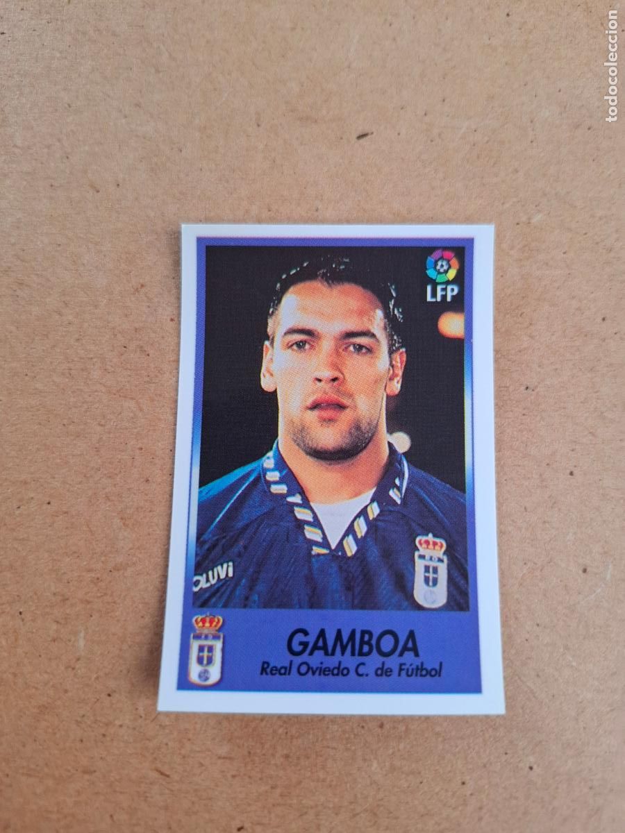 Collezionismo Figurine antiche: BOLLYCAO 96 97 1996 1997 - 172 GAMBOA - REAL OVIEDO ( TRASERA SIGUE LA LIGA ) NUNCA PEGADO
