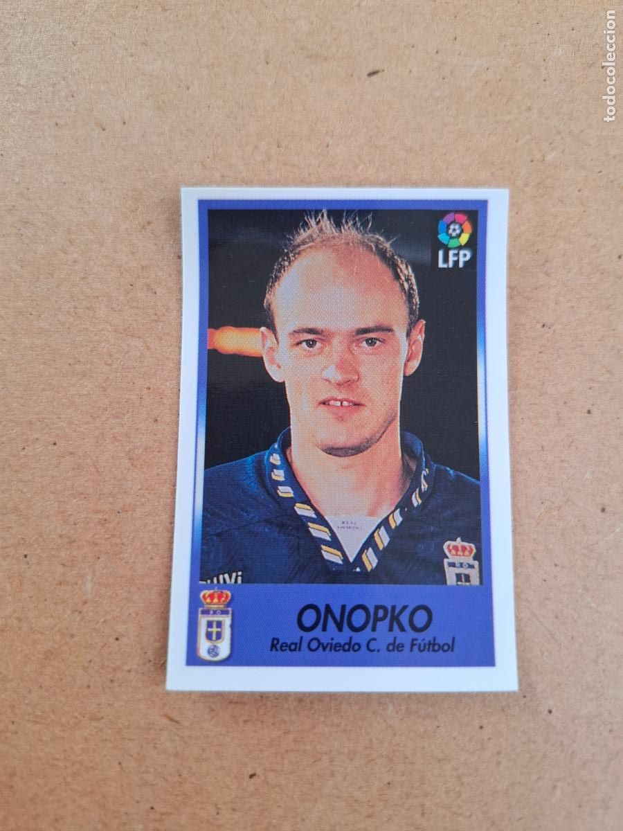 Collectable Antique Stickers: BOLLYCAO 96 97 1996 1997 - 175 ONOPKO - REAL OVIEDO ( TRASERA TE PRESENTA F&Uacute;TBOL ) NUNCA PEGADO