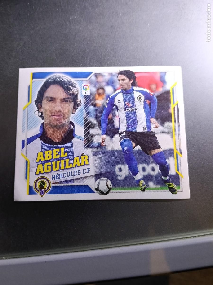 Colecionismo Cromos antigos: CROMO ABEL AGUILAR 9 B 9B COLOCA HERCULES LIGA 2010 2011 10 11 ESTE PANINI NUNCA PEGADO