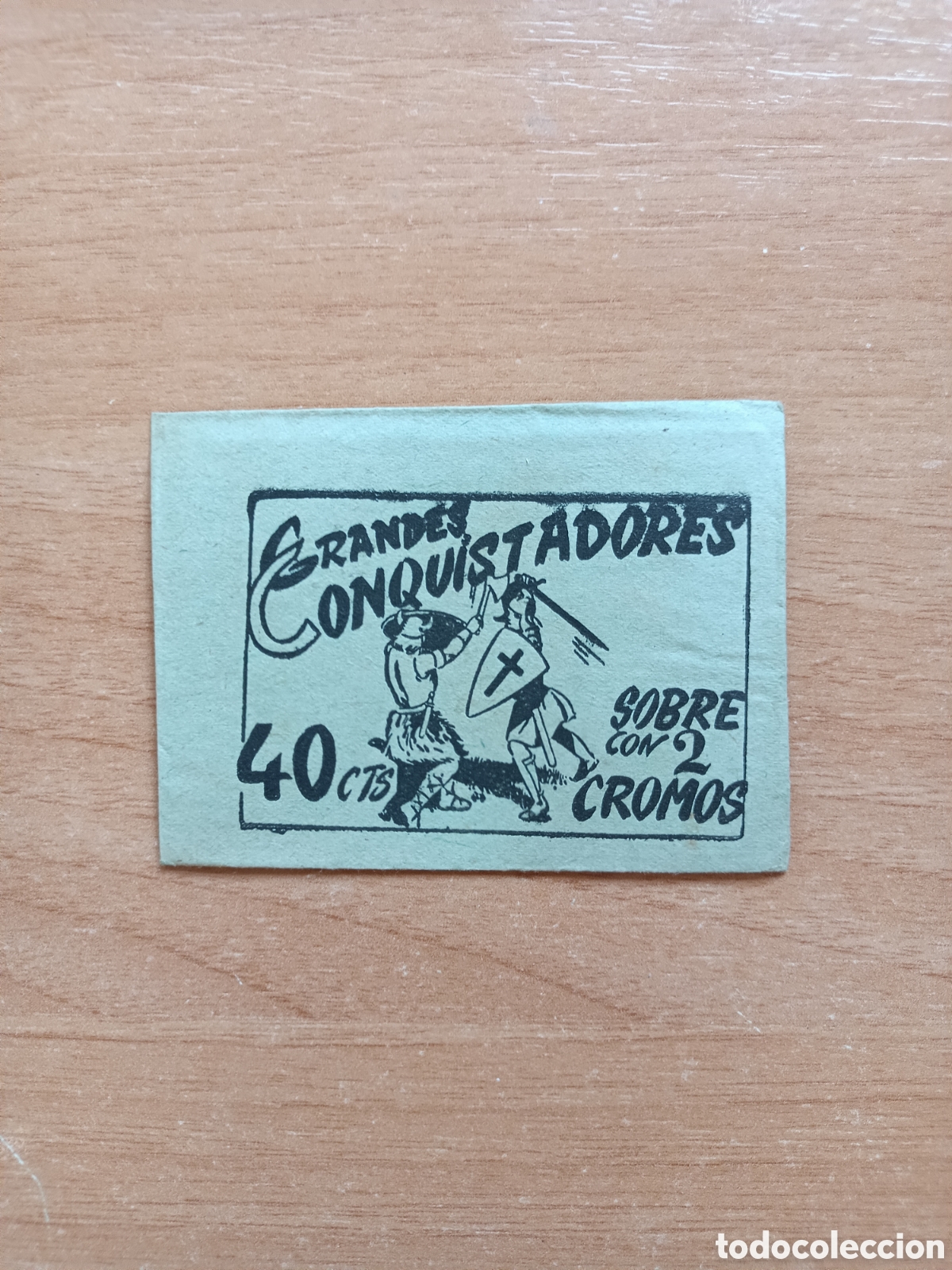 Collectable Antique Stickers: Sobre sin abrir GRANDES CONQUISTADORES Ed.Ferma 1960