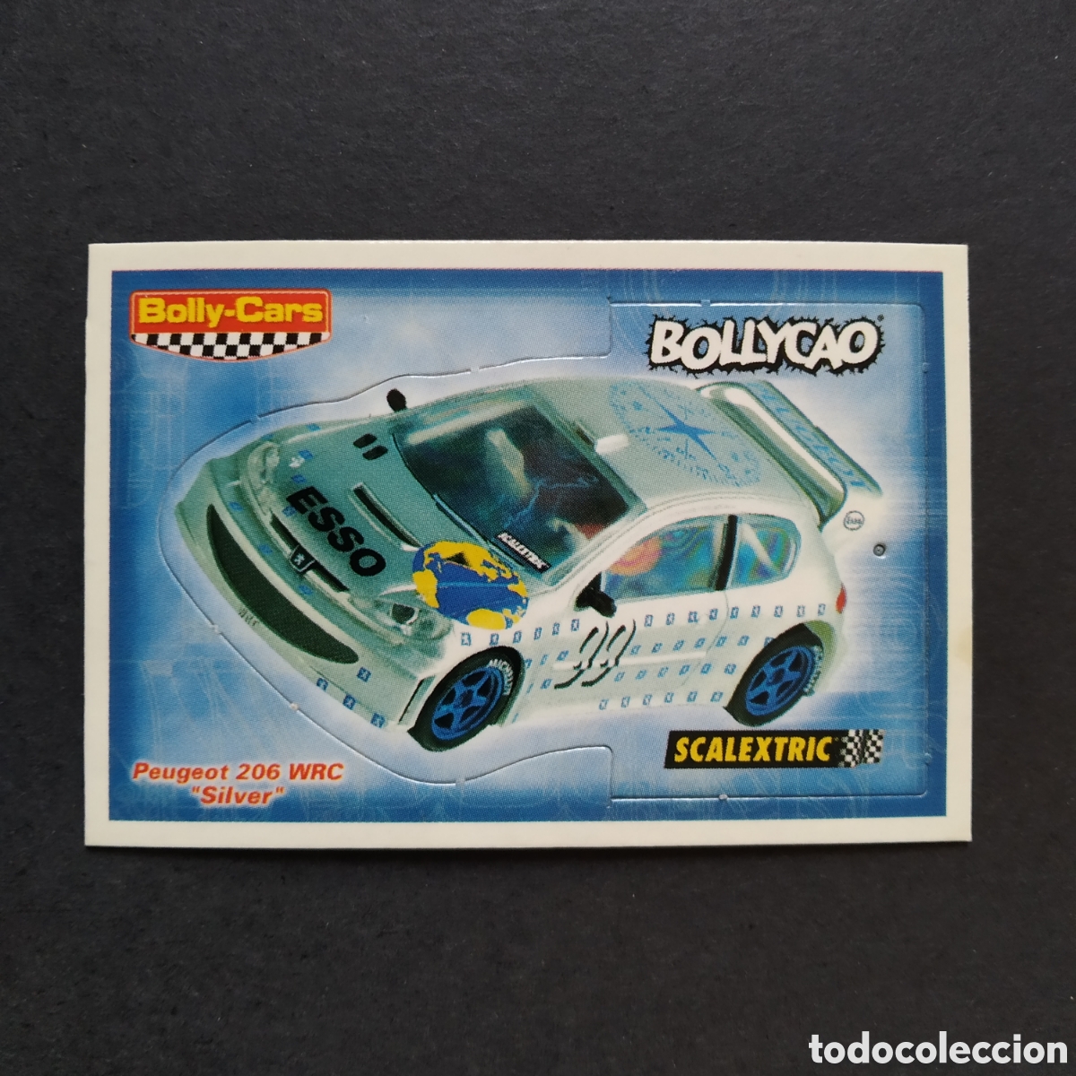 Coleccionismo cromos antiguos: CROMO - PEUGEOT 206 WRC &rdquo;SILVER&rdquo; - BOLLY-CARS - BOLLYCAO / SCALEXTRIC - A&Ntilde;O 2001
