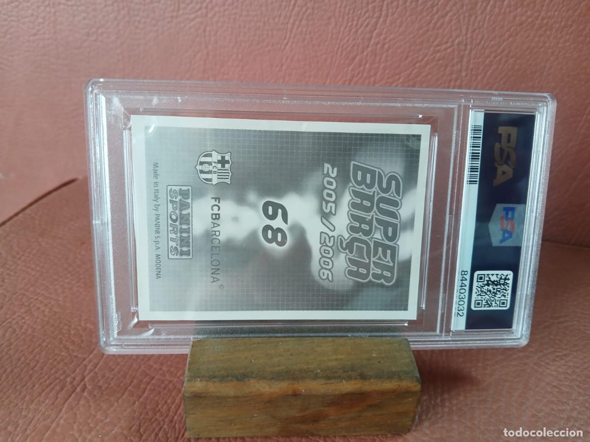 Coleccionismo cromos antiguos: 2005-06 PANINI LEONEL MESSI 68 SUPER BARSA PSA 3 - Foto 3