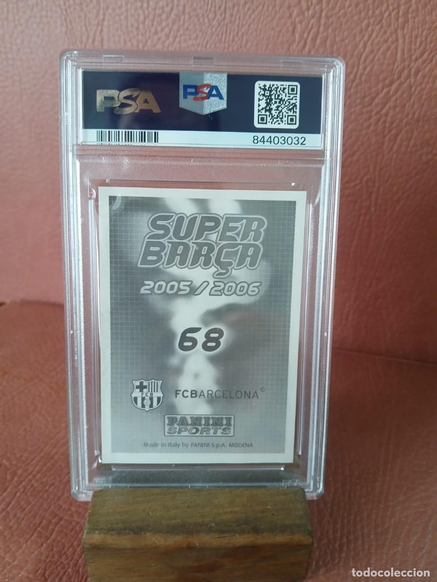 Coleccionismo cromos antiguos: 2005-06 PANINI LEONEL MESSI 68 SUPER BARSA PSA 3 - Foto 4