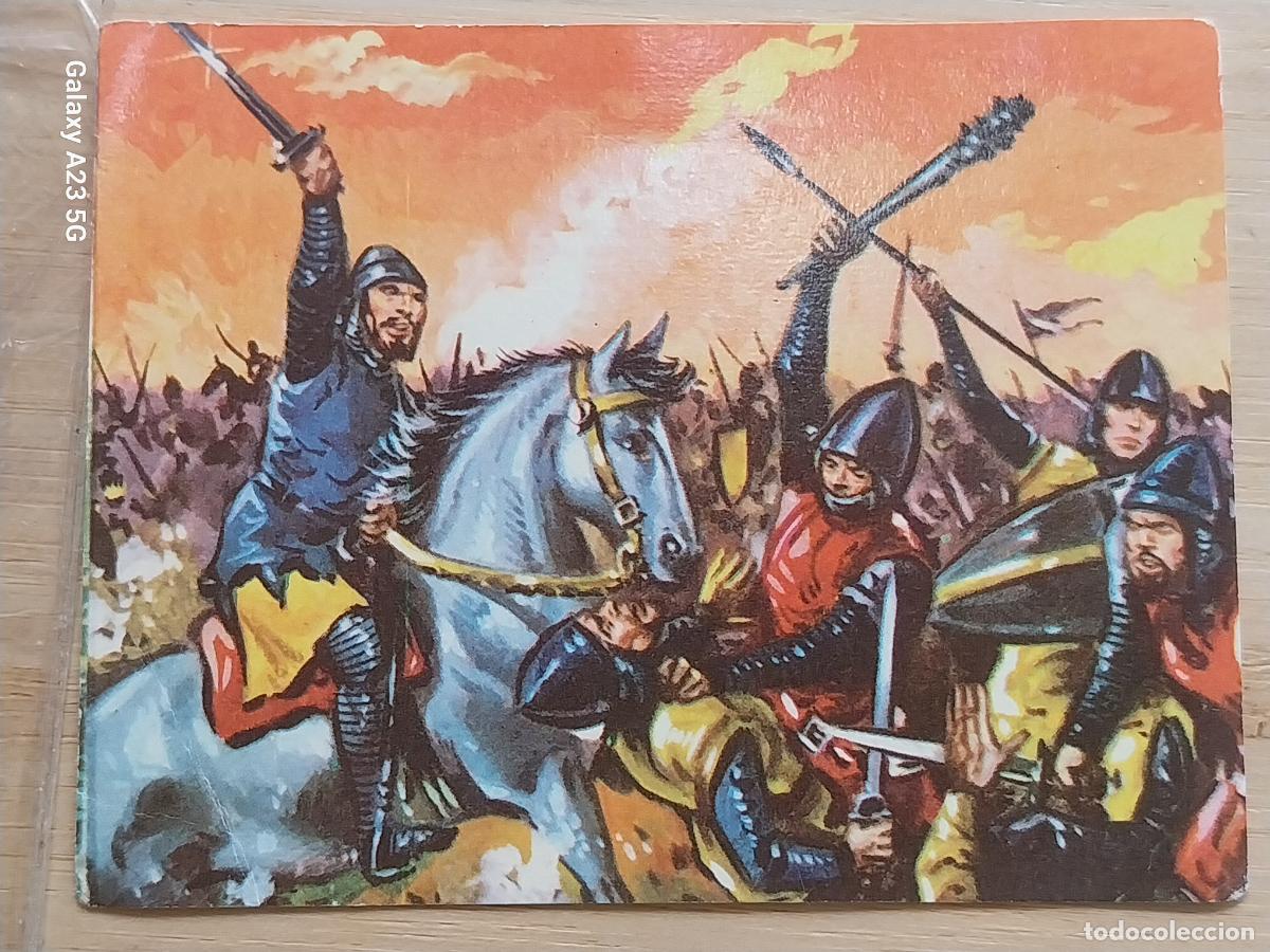 Collectionnisme Cartes &agrave; collectionner anciennes: HISTORIA DE ESPA&Ntilde;A A&Ntilde;O 1974 ED FERRE OLSINA CROMO 28 CABALLEROS MEDIEVALES SIN PEGAR NUNCA 9.4X7.2CM