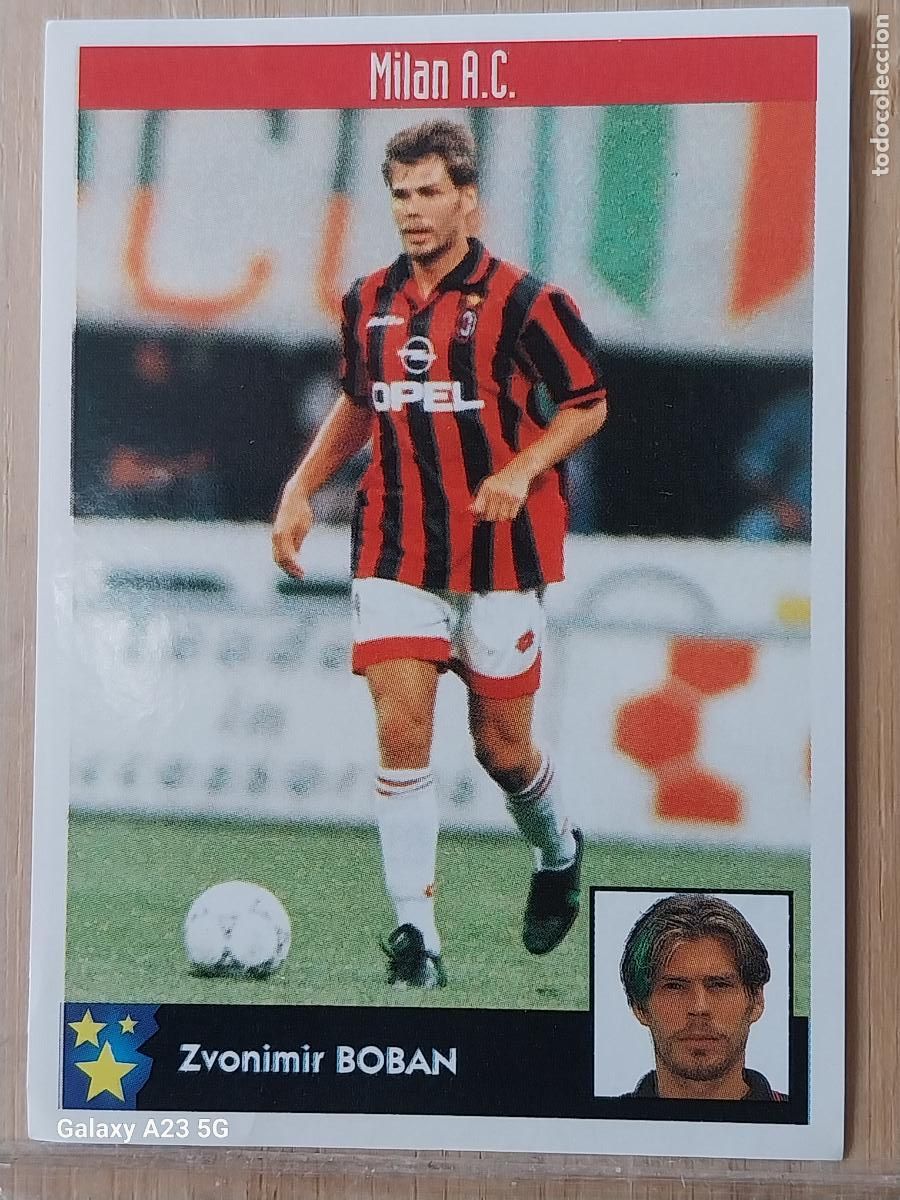 Collectable Antique Stickers: BOBAN MILAN PANINI EQUIPOS EUROPA 97 98 CROMO 165 SIN PEGAR NUNCA A&Ntilde;O 1997