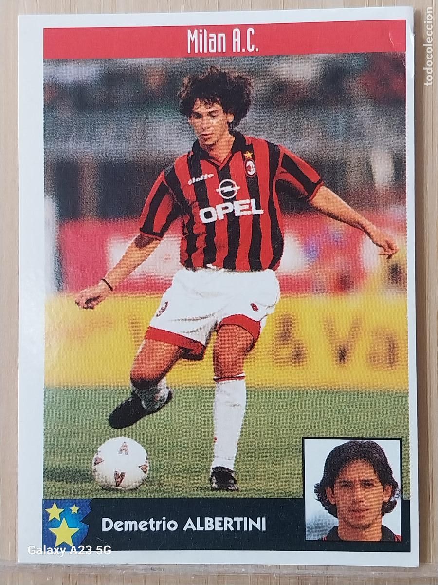 Coleccionismo cromos antiguos: ALBERTINI MILAN PANINI EQUIPOS EUROPA 97 98 CROMO 163 SIN PEGAR NUNCA A&Ntilde;O 1997