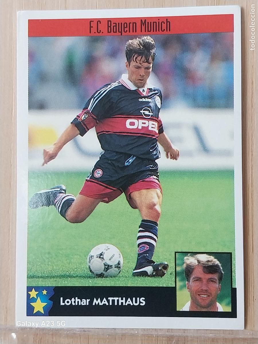 Coleccionismo cromos antiguos: MATTHAUS BAYERN MUNICH PANINI EQUIPOS EUROPA 97 98 CROMO 39 SIN PEGAR NUNCA A&Ntilde;O 1997