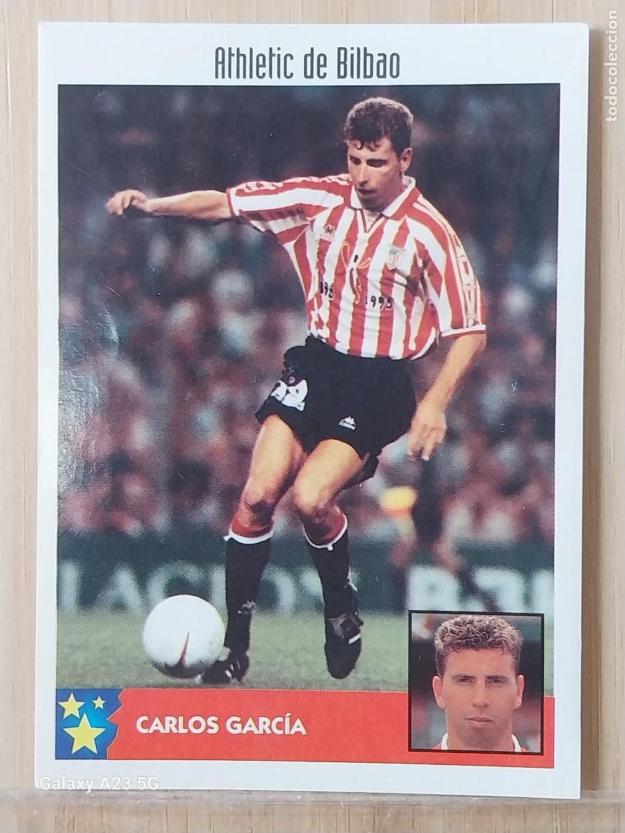Coleccionismo cromos antiguos: CARLOS GARCIA ATHLETIC BILBAO PANINI EQUIPOS EUROPA 97 98 CROMO 5 SIN PEGAR NUNCA A&Ntilde;O 1997