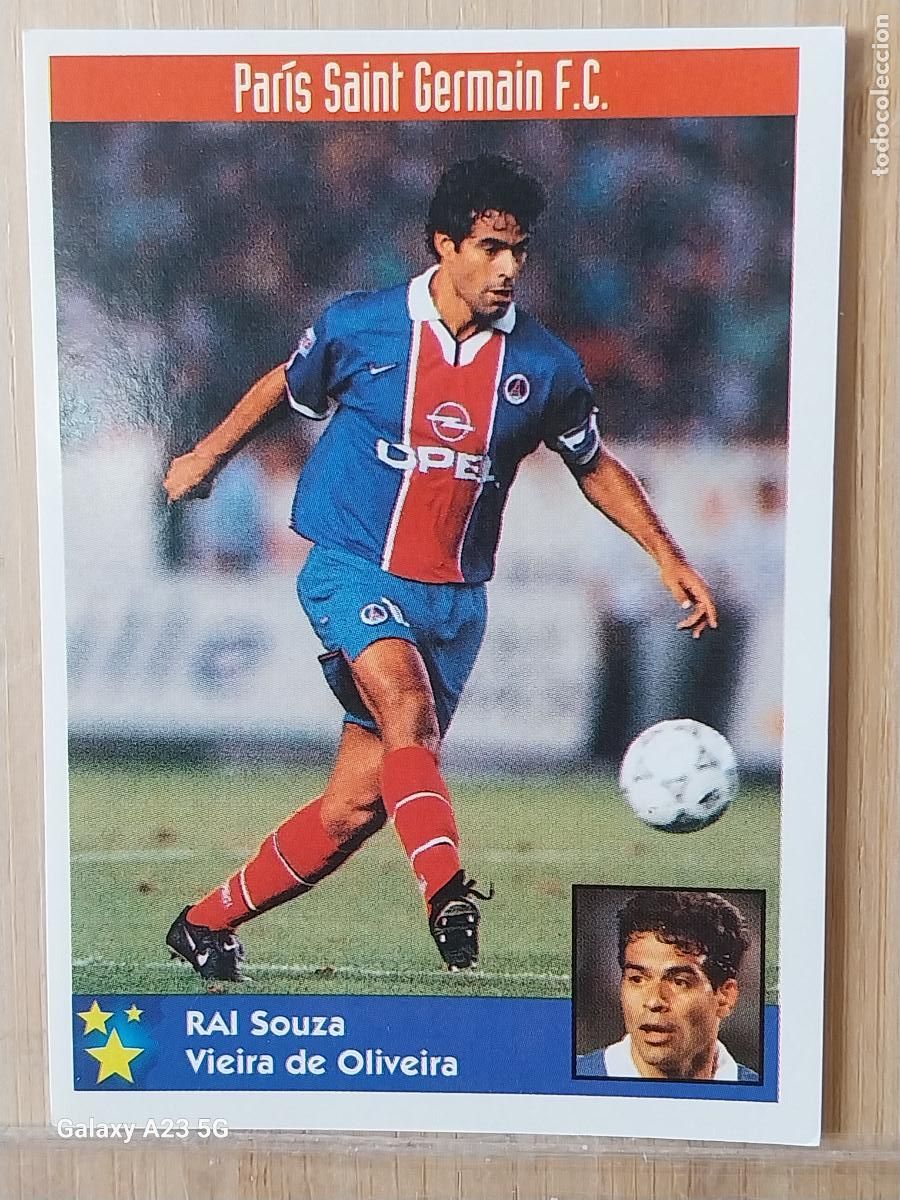 Coleccionismo cromos antiguos: RAI SOUZA PSG PANINI EQUIPOS EUROPA 97 98 CROMO 200 SIN PEGAR NUNCA A&Ntilde;O 1997