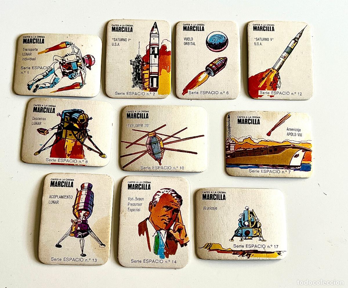 Collectable Antique Stickers: CROMOS SERIE ESPACIO.PREMIUM CAF&Eacute;S A LA CREMA MARCILLA