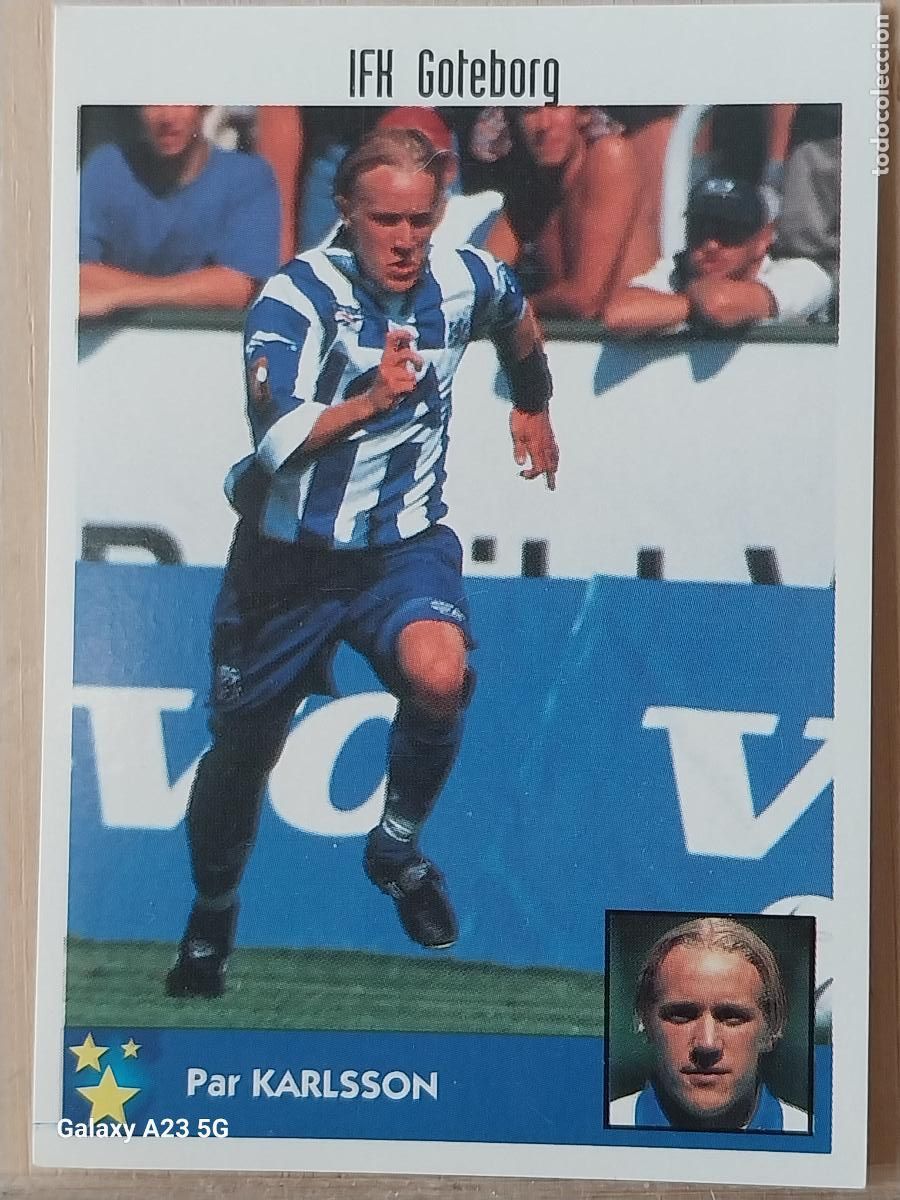 Colecionismo Cromos antigos: KARLSSON GOTEBORG PANINI EQUIPOS EUROPA 97 98 CROMO 118 SIN PEGAR NUNCA A&Ntilde;O 1997