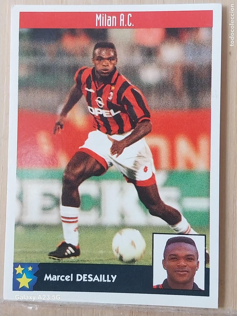 Colecionismo Cromos antigos: DESAILLY MILAN PANINI EQUIPOS EUROPA 97 98 CROMO 164 SIN PEGAR NUNCA A&Ntilde;O 1997