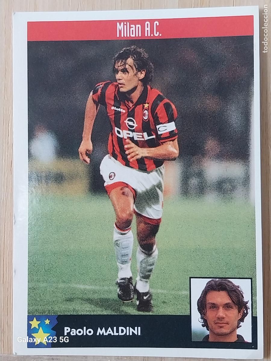 Colecionismo Cromos antigos: MALDINI MILAN PANINI EQUIPOS EUROPA 97 98 CROMO 158 SIN PEGAR NUNCA A&Ntilde;O 1997