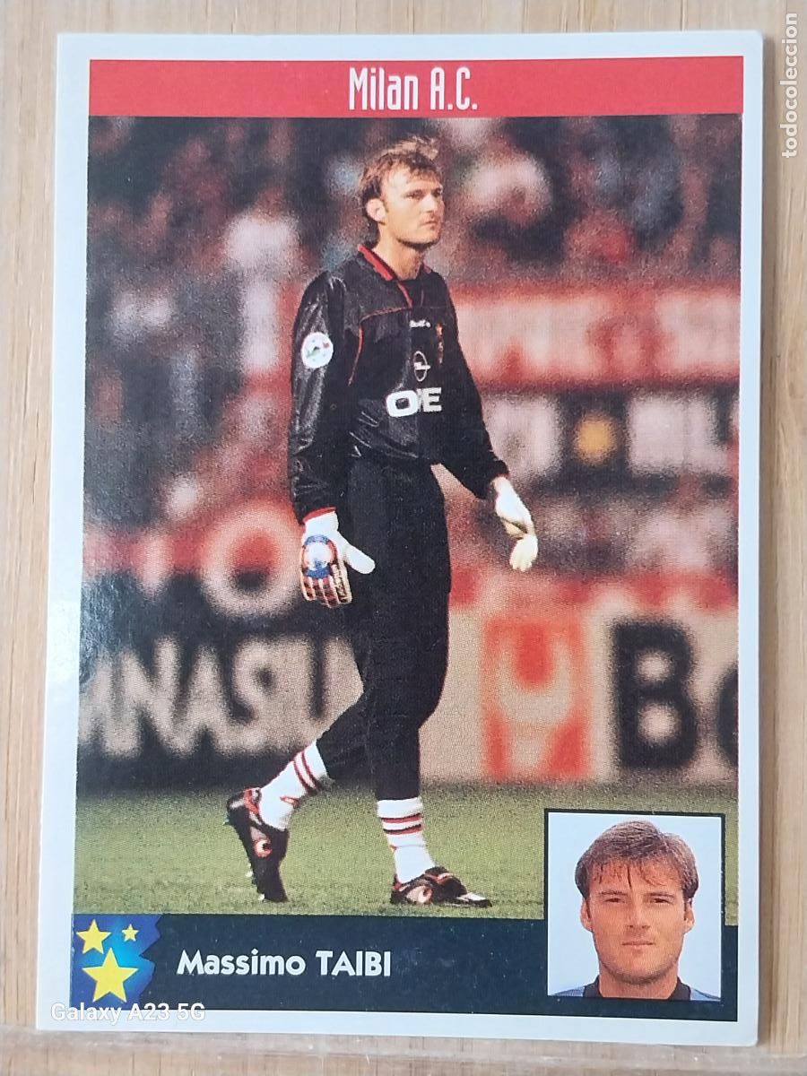 Colecionismo Cromos antigos: TAIBI MILAN PANINI EQUIPOS EUROPA 97 98 CROMO 157 SIN PEGAR NUNCA A&Ntilde;O 1997