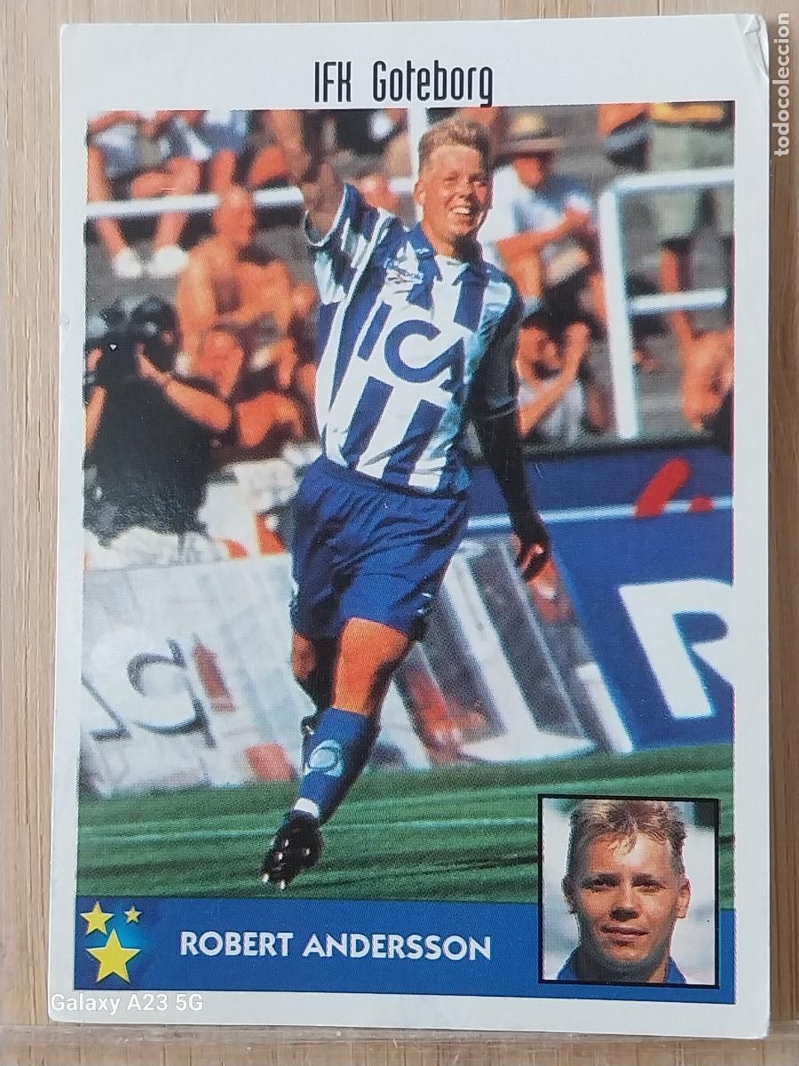 Colecionismo Cromos antigos: ANDERSSON GOTEBORG PANINI EQUIPOS EUROPA 97 98 CROMO 120 SIN PEGAR NUNCA A&Ntilde;O 1997