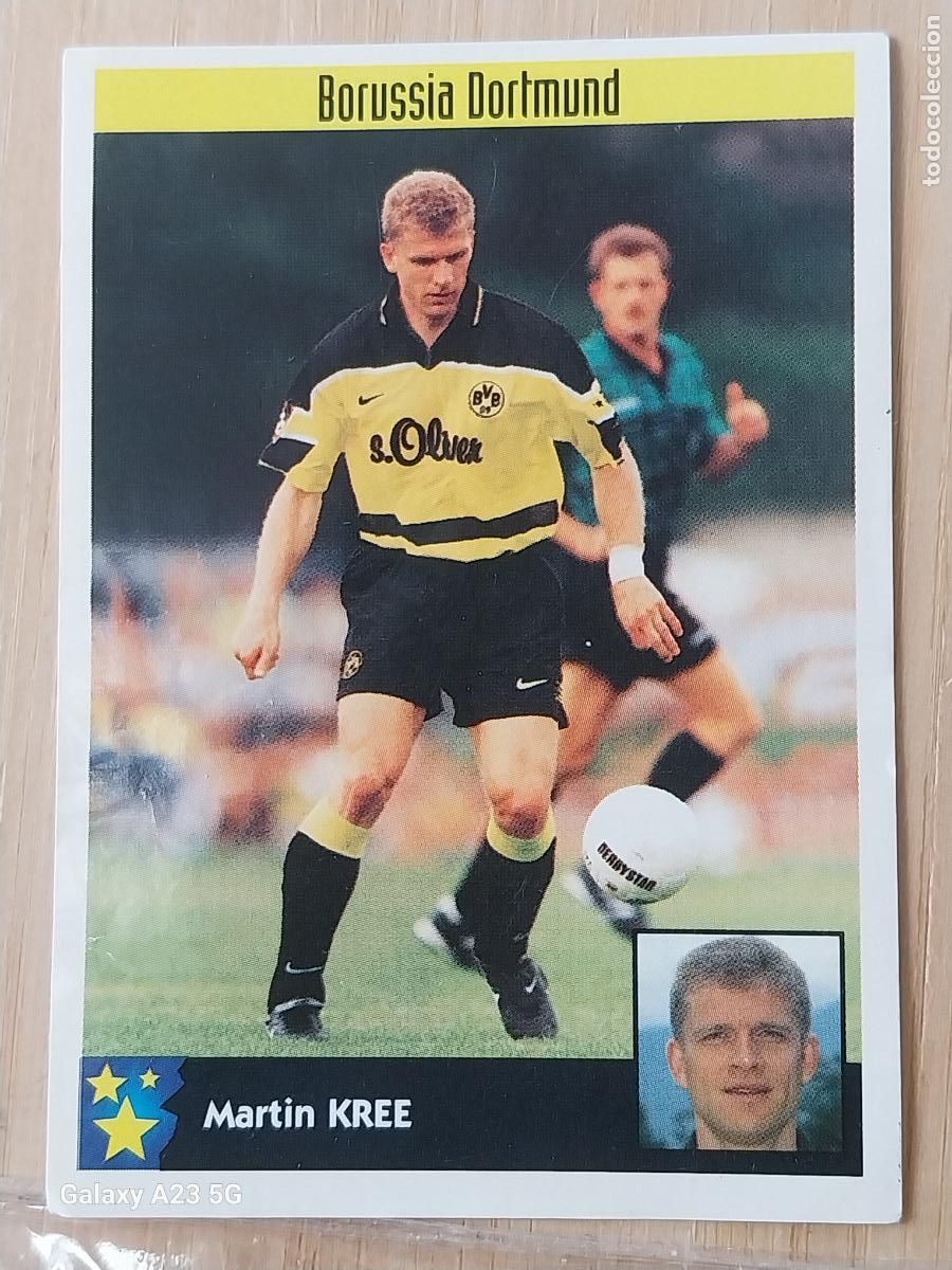 Coleccionismo cromos antiguos: KREE DORTMUND BORUSSIA PANINI EQUIPOS EUROPA 97 98 CROMO 84 SIN PEGAR NUNCA A&Ntilde;O 1997