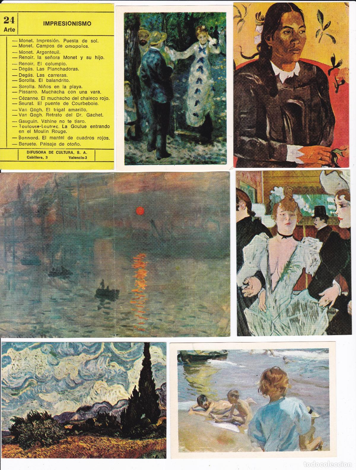 Colecionismo Cromos antigos: Lote de cromos. Colecci&oacute;n Arte. Serie 24. Editorial Difusora de Cultura S.A. Cromos nuevos.