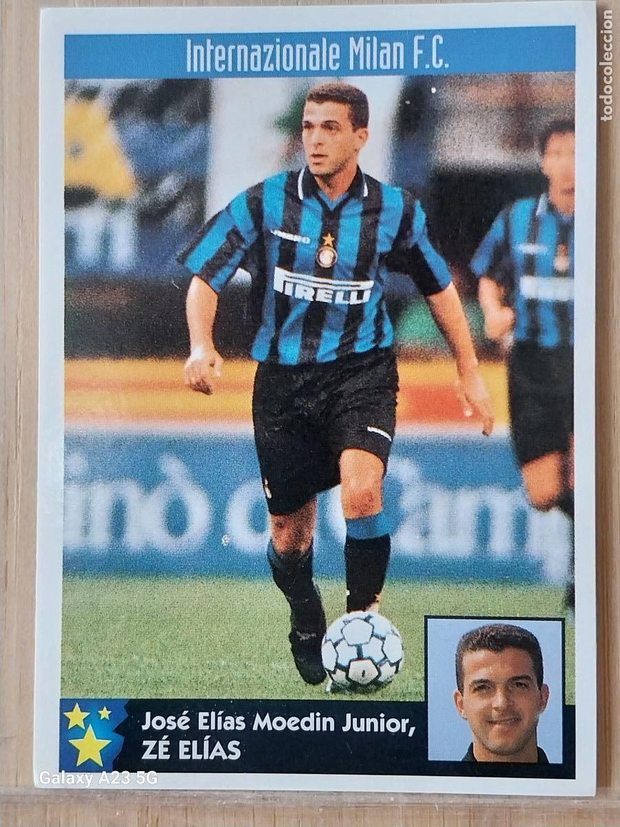 Coleccionismo cromos antiguos: ZE ELIAS INTER MILAN PANINI EQUIPOS EUROPA 97 98 CROMO 129 SIN PEGAR NUNCA A&Ntilde;O 1997