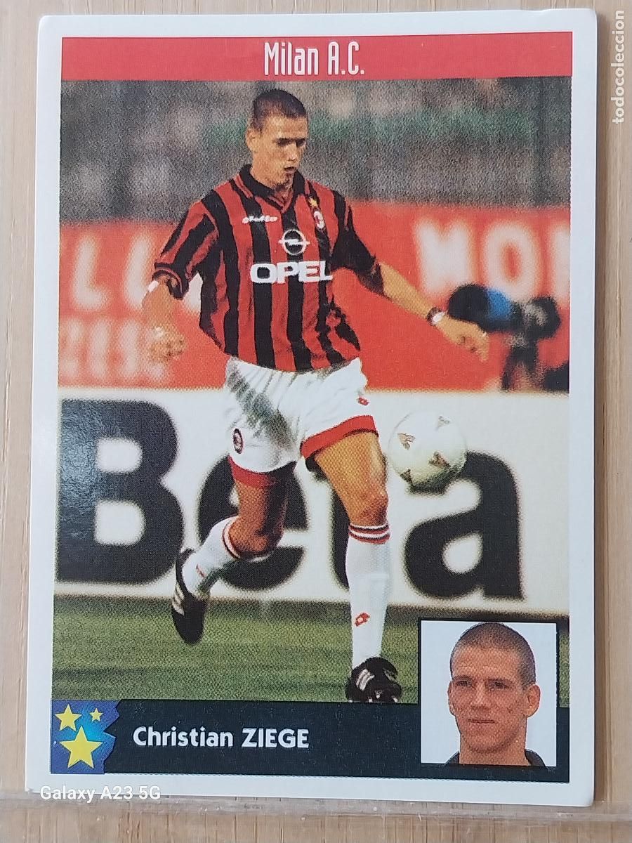 Coleccionismo cromos antiguos: ZIEGE MILAN PANINI EQUIPOS EUROPA 97 98 CROMO 251 SIN PEGAR NUNCA A&Ntilde;O 1997