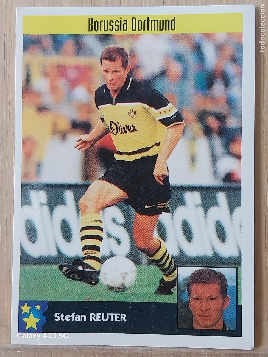 Collectionnisme Cartes &agrave; collectionner anciennes: REUTER BORUSSIA DORTMUND ** PANINI EQUIPOS EUROPA 97 98 CROMO 74 SIN PEGAR NUNCA A&Ntilde;O 1997
