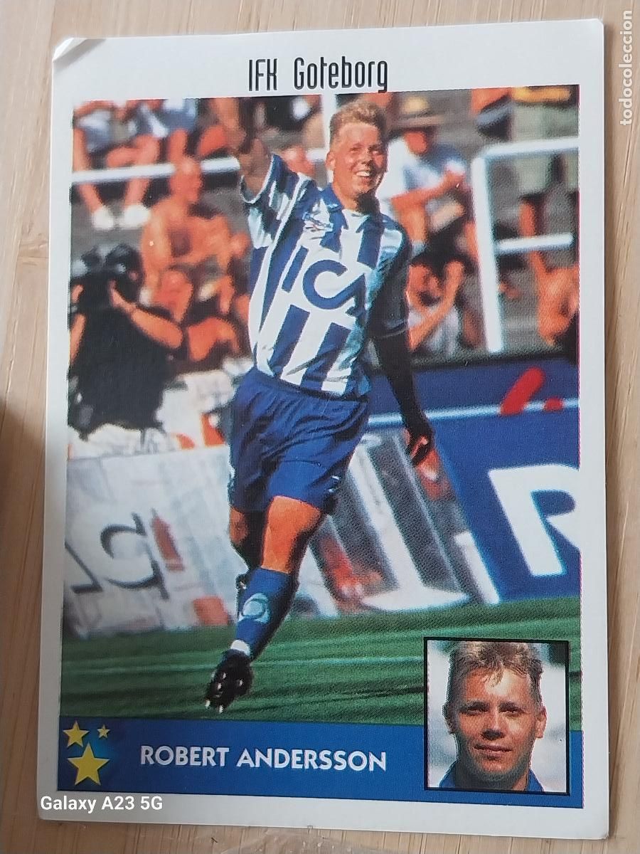 Collectionnisme Cartes &agrave; collectionner anciennes: ANDERSSON GOTEBORG ** PANINI EQUIPOS EUROPA 97 98 CROMO 120 SIN PEGAR NUNCA A&Ntilde;O 1997