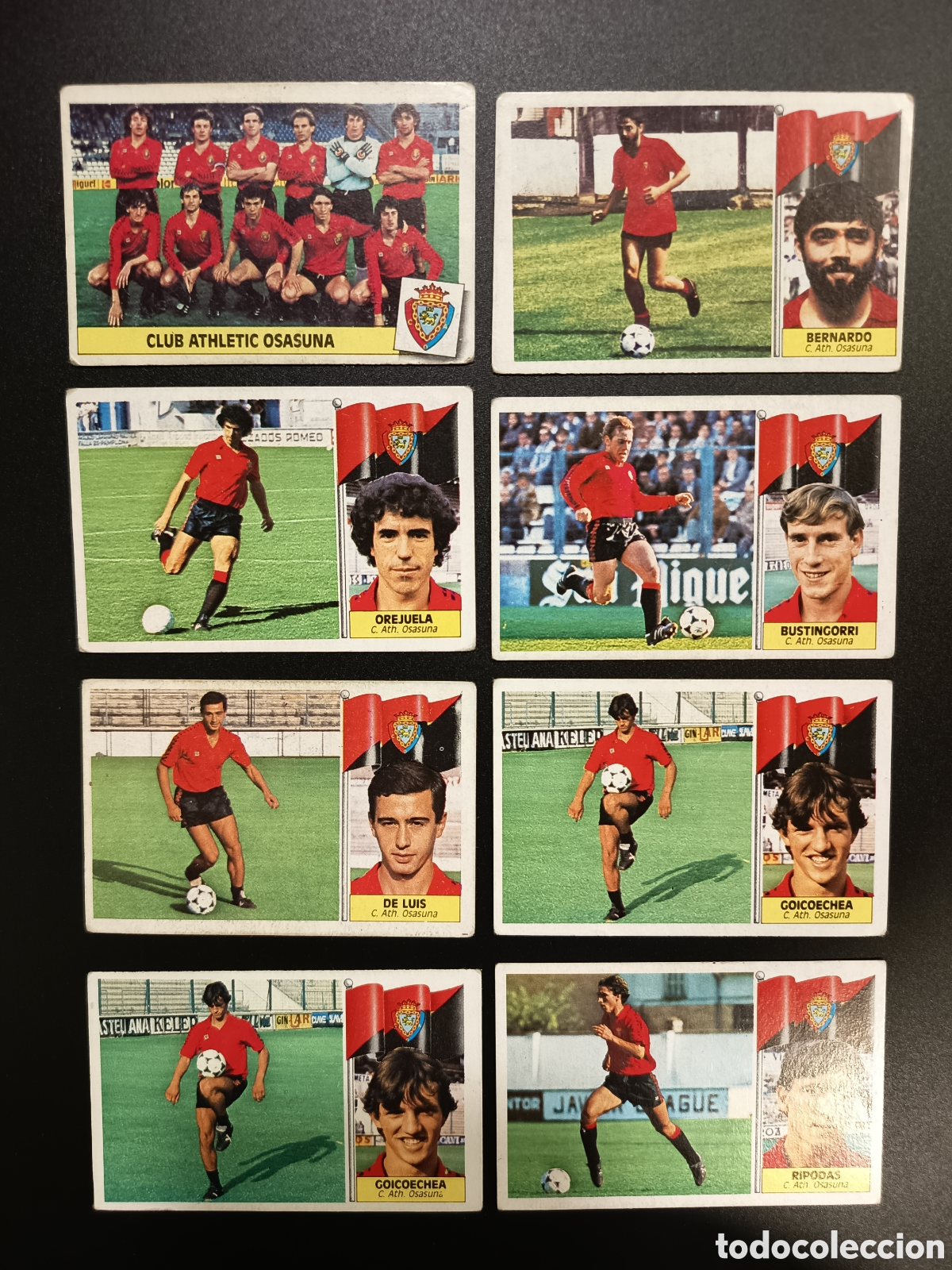Coleccionismo cromos antiguos: 12 Cromos sin pegar C. ATH. OSASUNA Ediciones Este 86-87 1986 1987 1986-87