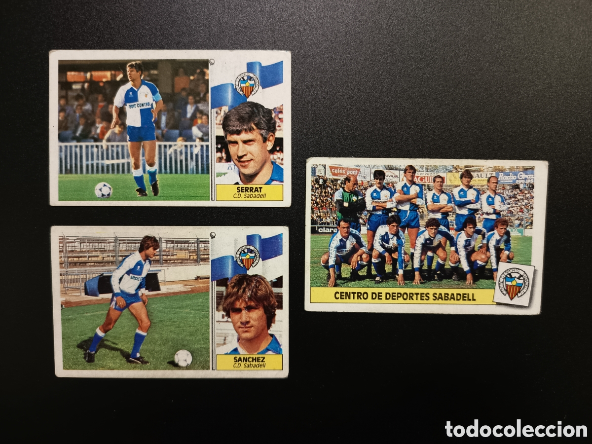 Collectable Antique Stickers: 3 Cromos diferentes sin pegar C.D. SABADELL Ediciones Este 86-87 1986 1987 1986-87
