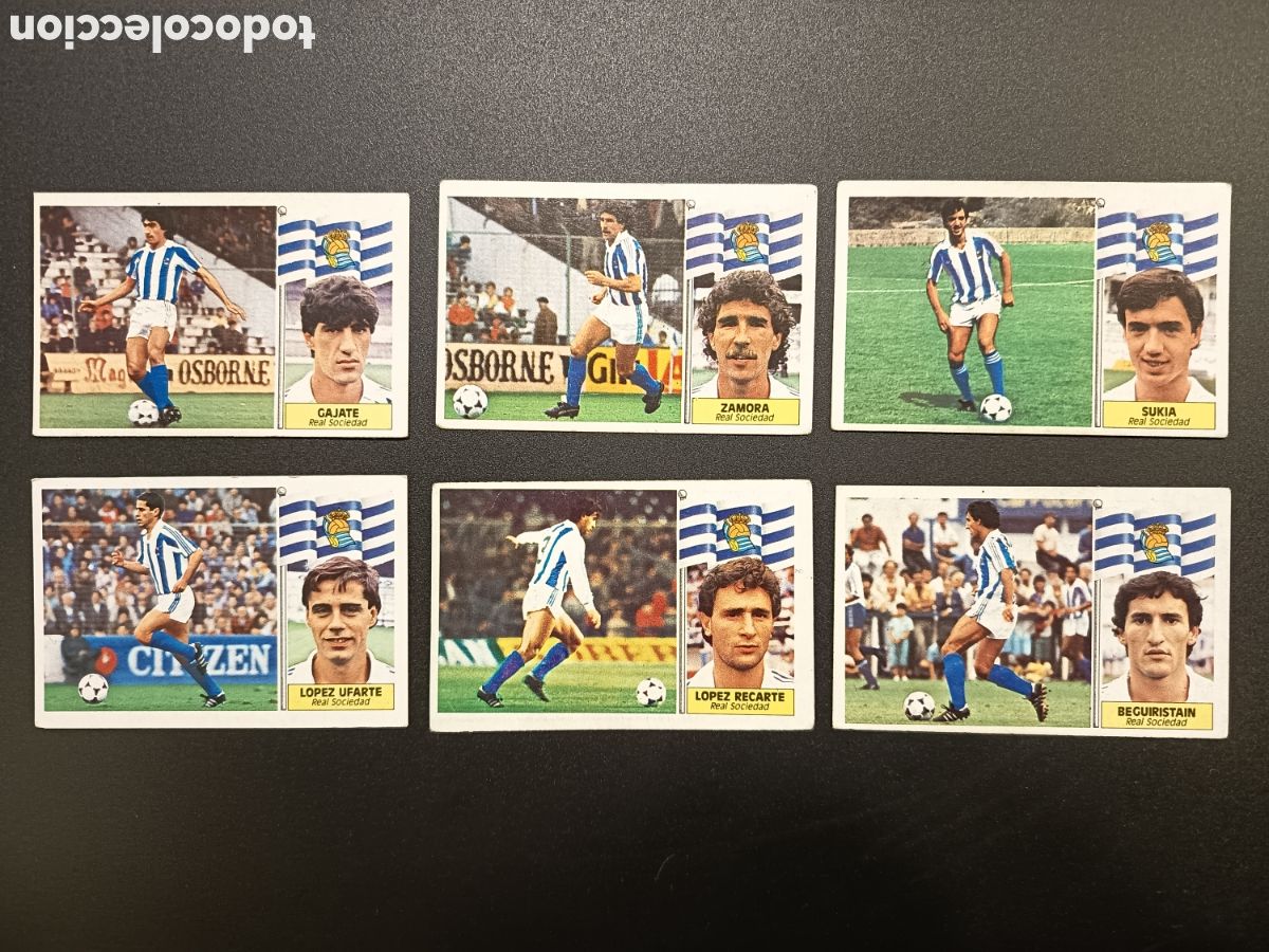 Collectable Antique Stickers: 10 Cromos diferentes sin pegar REAL SOCIEDAD Ediciones Este 86-87 1986 1987 1986-87