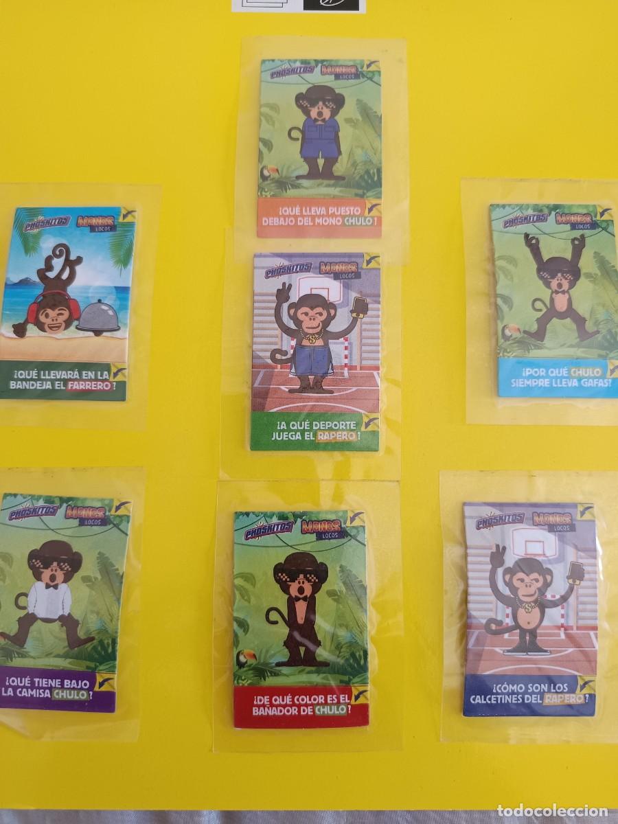 Collezionismo Figurine antiche: Lote de cromos phoskitos monos locos, colecci&oacute;n casi completa a falta de 3 cromos