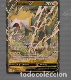 Coleccionismo cromos antiguos: CROMO DE POK&Eacute;MON DE BASIC BOLTUND HP 200 N&ordm; 103/264 DEL A&Ntilde;O 2021 COLOR ORO