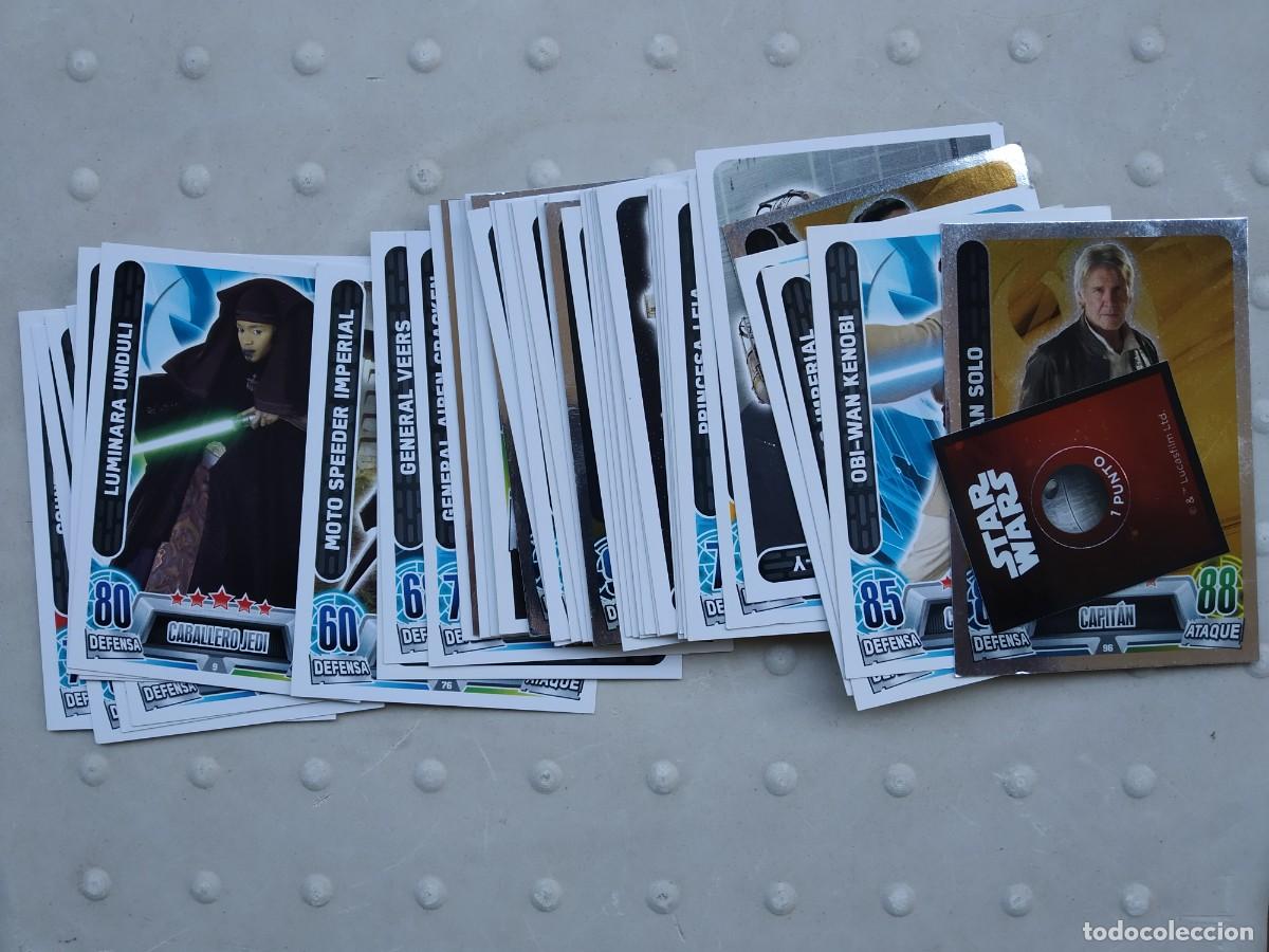 Colecionismo Cromos antigos: LOTE 46 CROMOS STAR WARS TOPPS FORCE ATTAX VER FOTOS