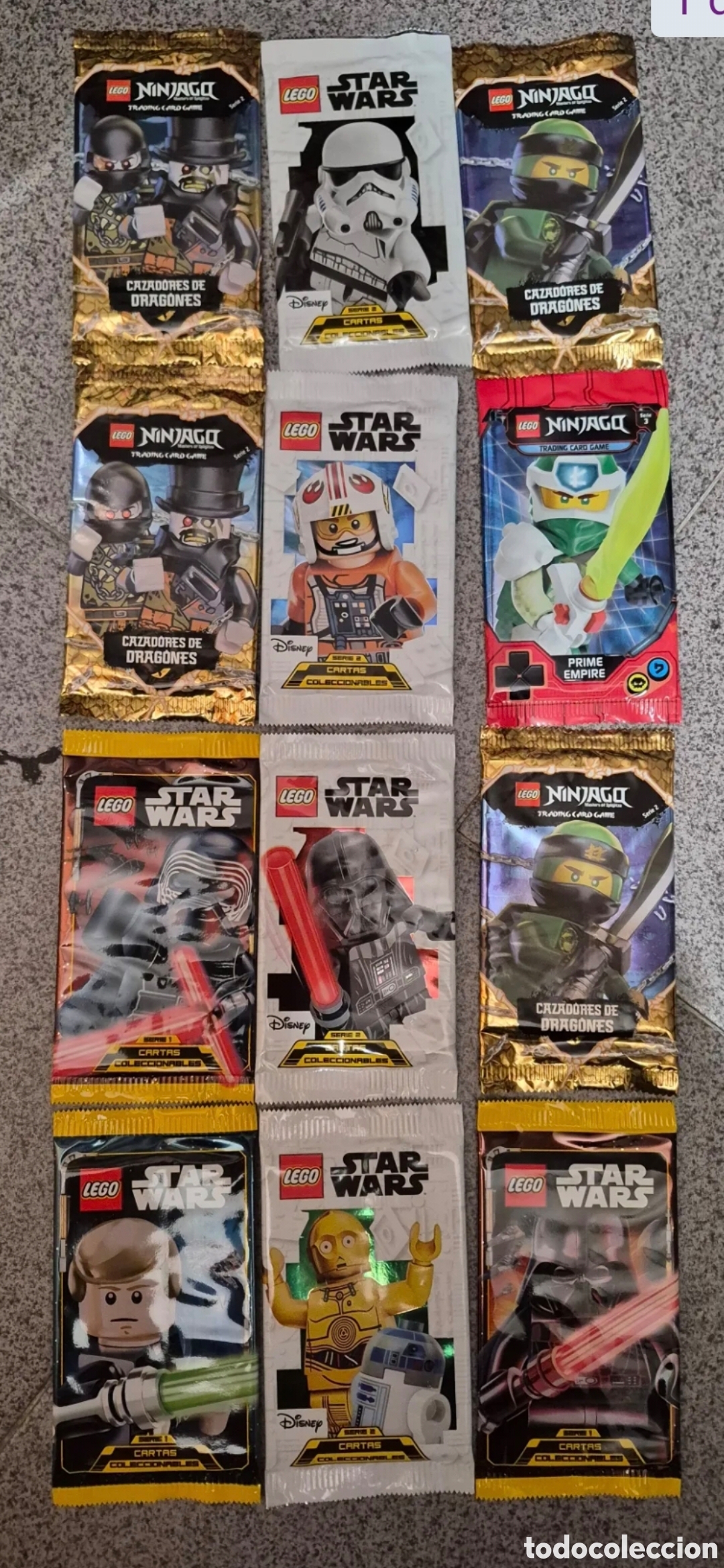 Coleccionismo cromos antiguos: 12 SOBRES STAR WARS LEGO - Foto 1