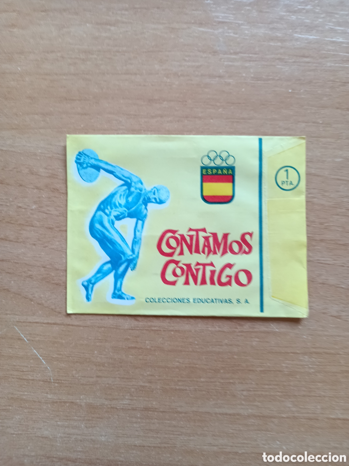 Colecionismo Cromos antigos: Sobre sin abrir CONTAMOS CONTIGO C.Educativas 1968