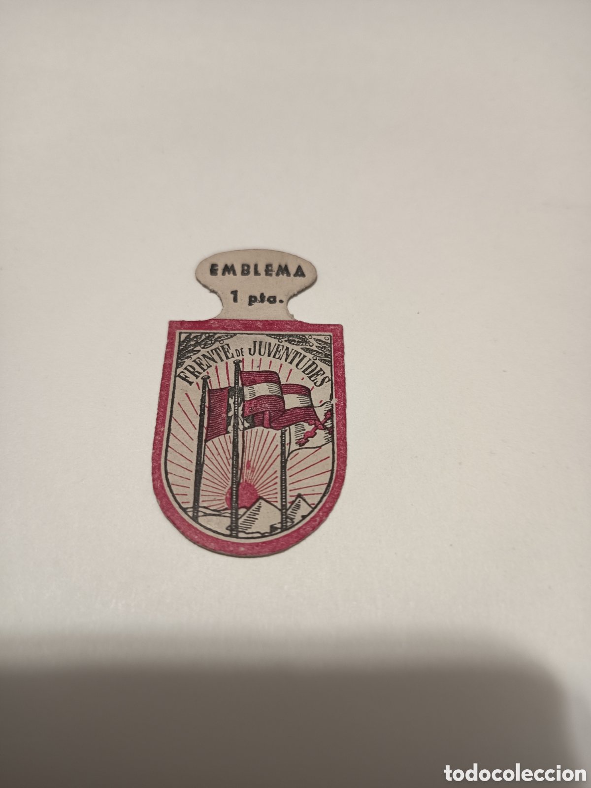 Collezionismo Figurine antiche: Emblema frente juventudes 1pts falange A.S.