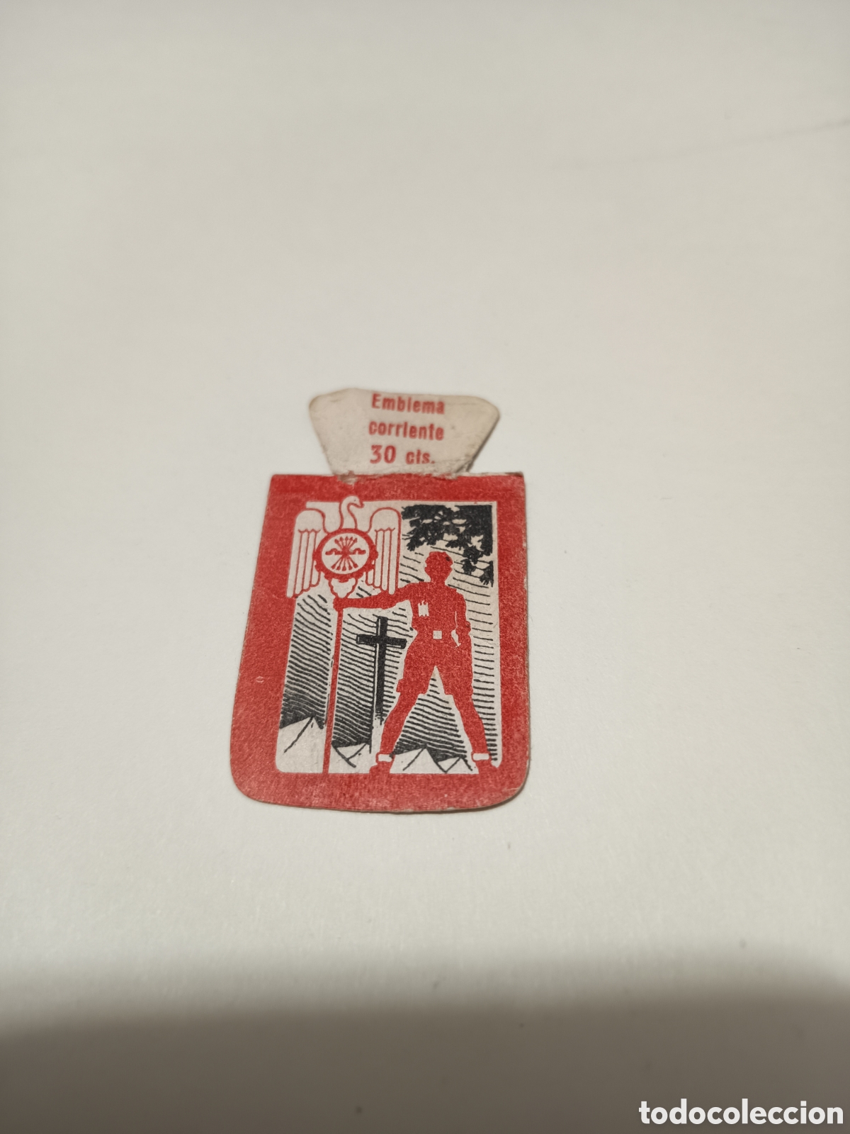 Collectable Antique Stickers: Emblema corriente 30 cts Falange A.S.