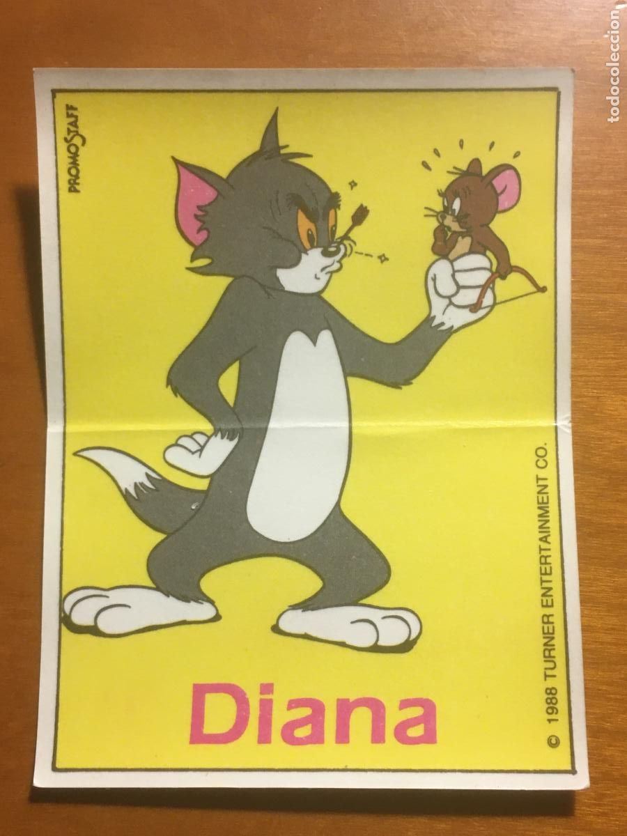 Collezionismo Figurine antiche: panrico tom y jerry cromo original nunca pegado