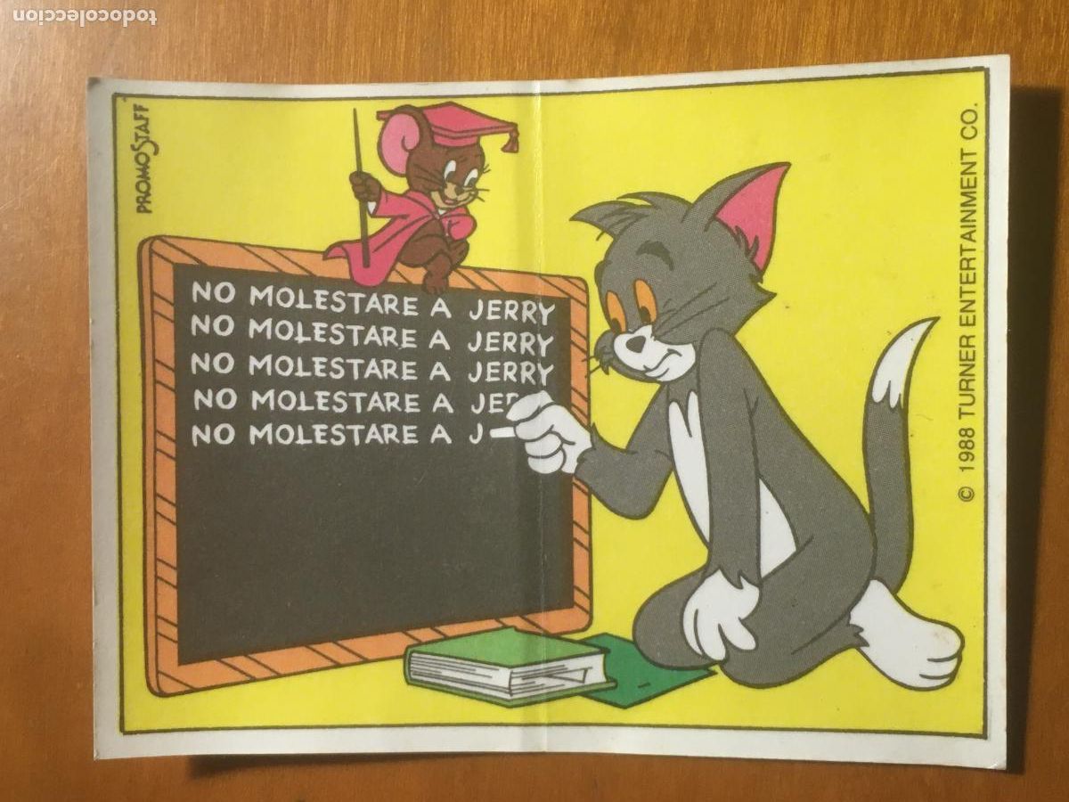 Sammeln alte Sammelbilder: panrico tom y jerry cromo original nunca pegado