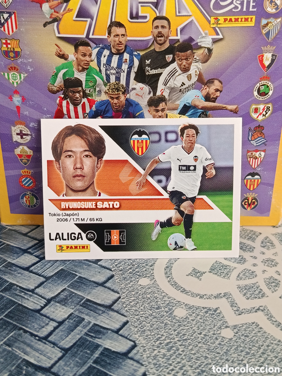 Coleccionismo cromos antiguos: SATO VALENCIA ULTIMOS FICHAJES N&ordm; 14 LIGA ESTE 26 27 2026 2027 PANINI